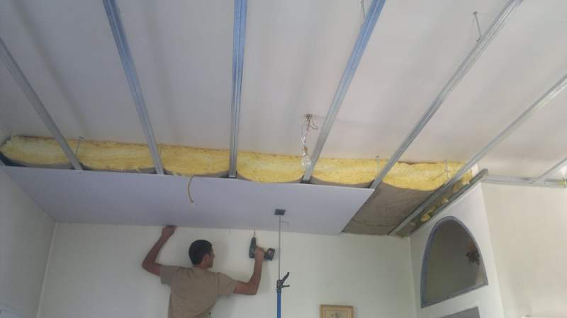 Faux plafond placoplatre  suspendu design Allauch 13090